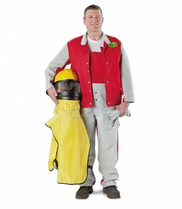 Штаны пескоструйщика (частично кожаные)