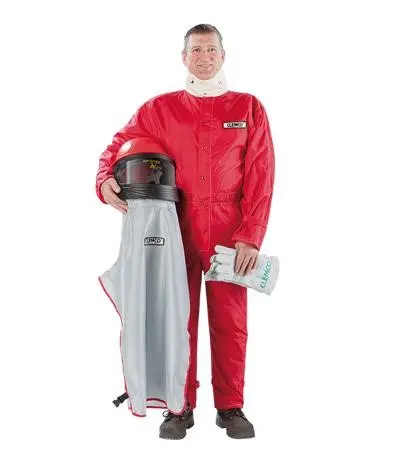 Дробеструйный костюм (частично кожаный)